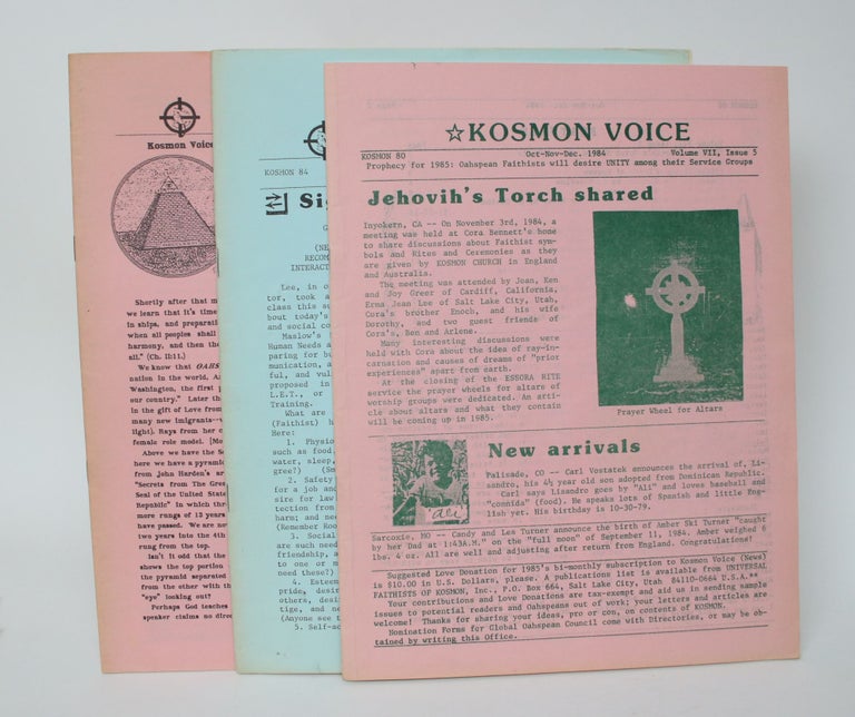 Item #006144 Kosmon Voice [6 vol]. Universal Faithists Of Kosmon, Erma Jean Lee, general.