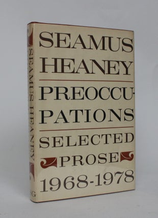 Item #006714 Preoccupations: Selected Prose 1968-1978. Seamus Heaney