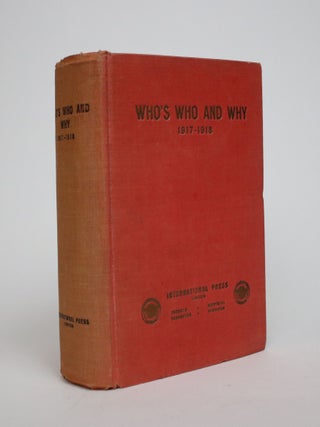 Item #007027 Who's Who and Why 1917 -1918