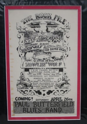 Item #007077 Toronto "Rock Pile" Concert Hall Handbill/Poster: Howlin' Wolf & His Blues Band...