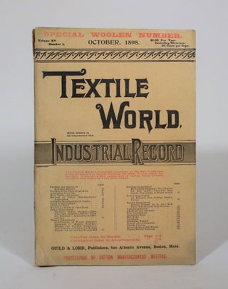 Item #007382 Textile World, With which is Incorporated The Industrial Record. Special Woolen...