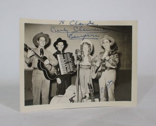 Item #007408 Signed Photo of Curly Clements and the Rangers