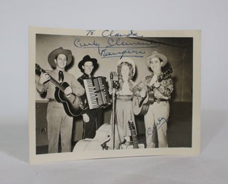 Item #007408 Signed Photo of Curly Clements and the Rangers