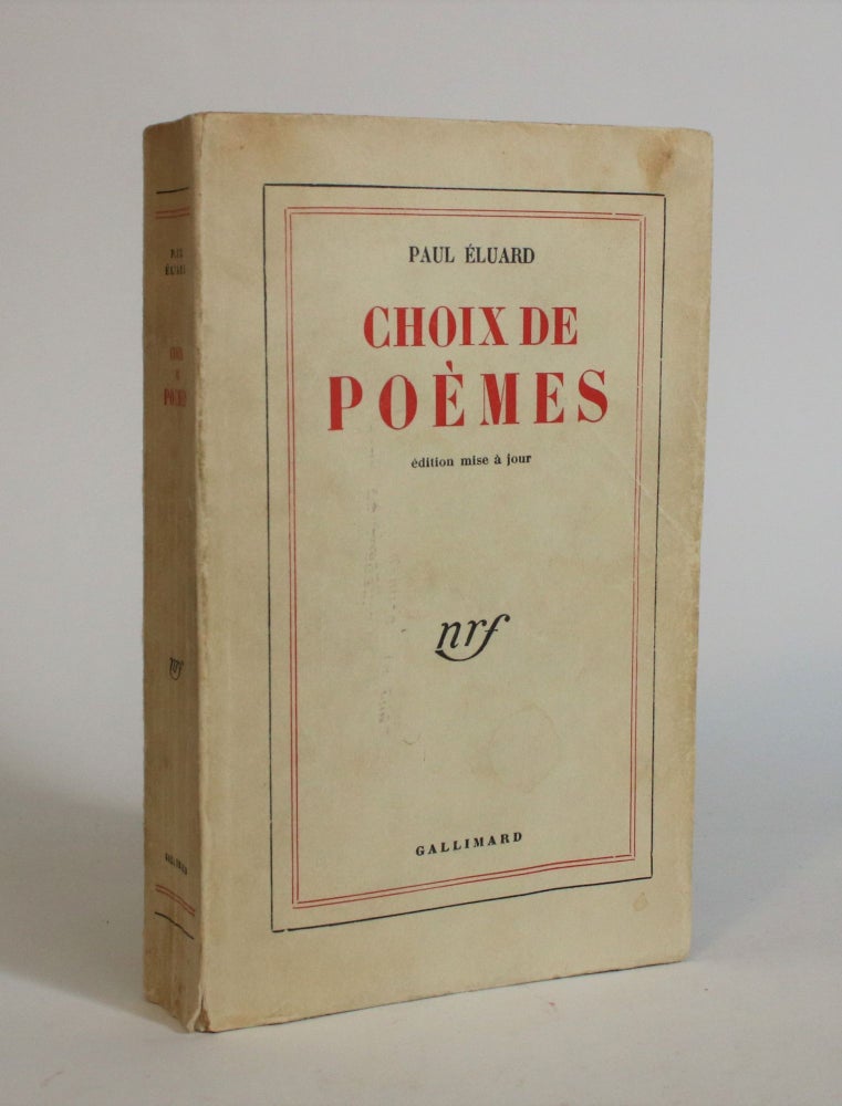 Item #007629 Choix De Poems. Paul Eluard.