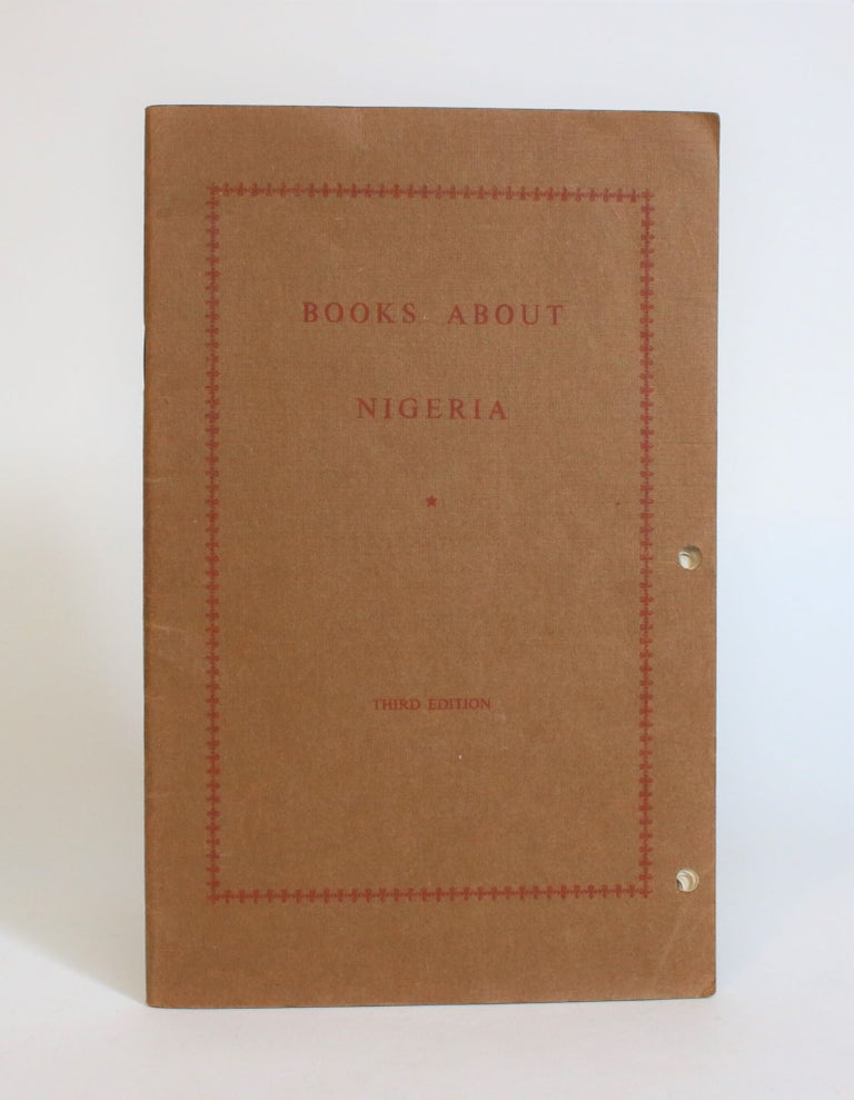 Item #007678 Books About Nigeria. John Harris.
