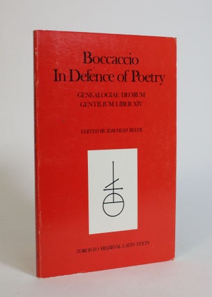 Item #007991 In Defense of Poetry: Genealogiae Deorum Gentilium Liber XIV. Giovanni Boccaccio,...