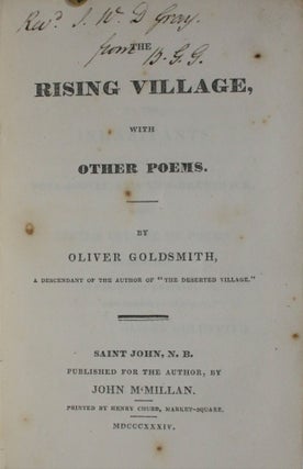 The Rising Village, With Other Poems