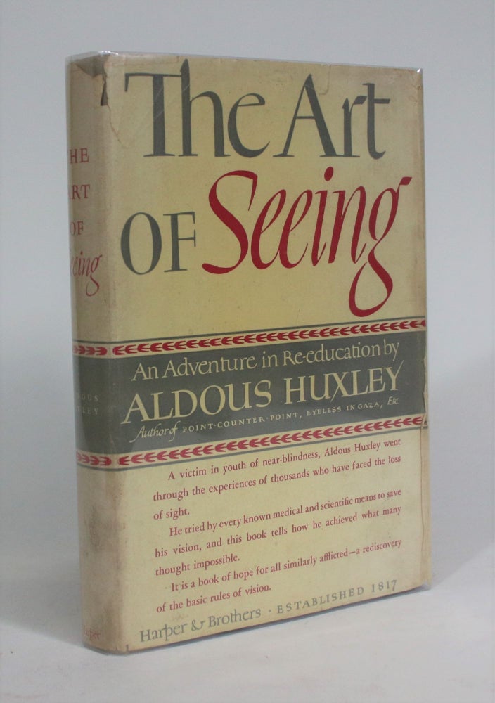 Item #008878 The Art of Seeing. Aldous Huxley.