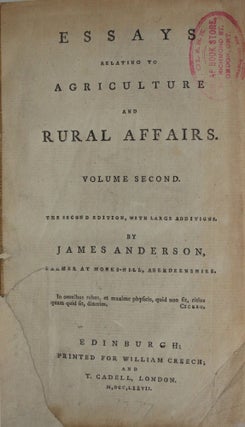 Essays Relating to Agriculture And Rural Affairs. Volume Second.