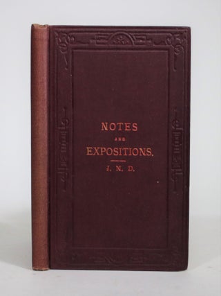 Item #009033 Notes and Expositions. J N. D, John Nelson Darby