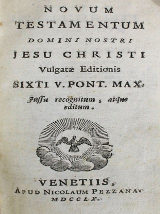 Novum Testamentum Domini Nostri Jesu Christi