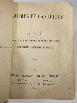 Psaumes et Cantiques