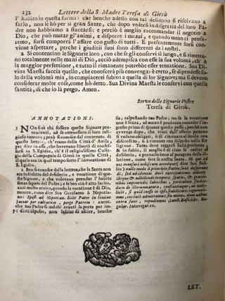 Lettere della Santa Madre Teresa di Giesù fondatrice delle monache e padri Carmelitani Scalzi