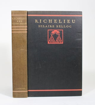 Item #009662 Richelieu: A Study. Hilaire Belloc