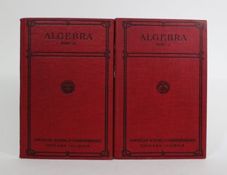 Item #010068 Algebra: Instruction Paper [2 vols]. Walter J. Risley, American School of...