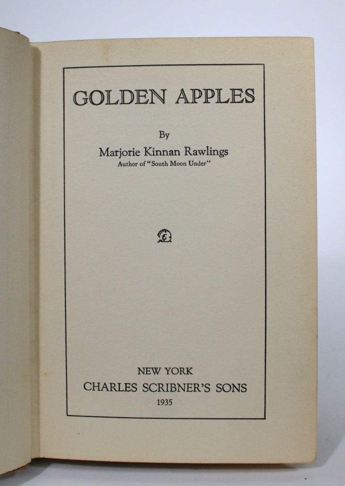 Item #010126 Golden Apples. Marjorie Kinnan Rawlings.