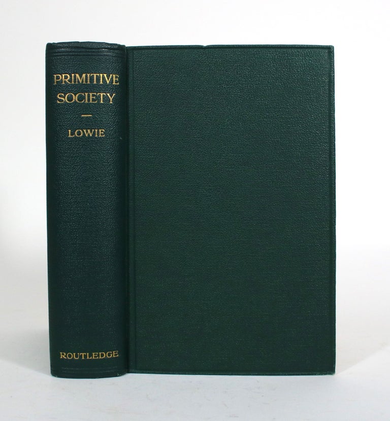 Item #010291 Primitive Society. Robert H. Lowie.