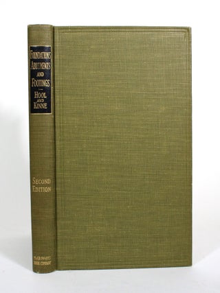 Item #010722 Foundations, Abutments and Footings. George A. Hool, W S. Kinne, R. R. Zipprodt, E...