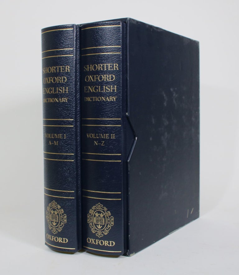 Item #010789 Shorter Oxford English Dictionary, on Historical Principles [2 volumes]. Lesley Brown, -in-chief.