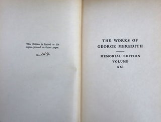 The Works of George Meredith [27 vols]
