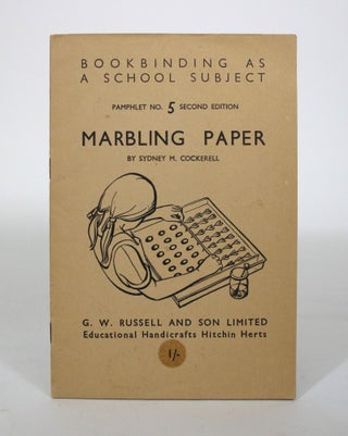 Item #011277 Marbling Paper. Sydney M. Cockerell