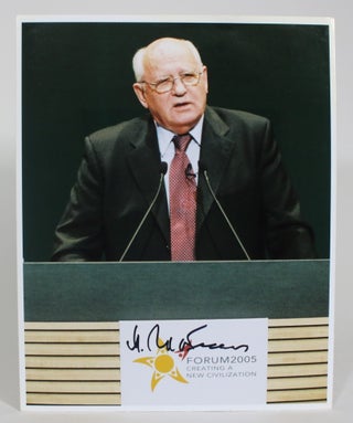 Item #011306 Signed Photo of Mikhail Gorbachev from Forum2005