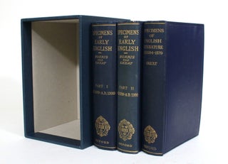 Item #011586 Specimens of Early English, With Introduction Notes, and Glossarial Index [3 vols]....
