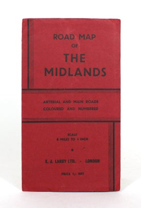 Item #011799 Road Map of the Midlands: Arterial and Main Roads, Coloured and Numbered