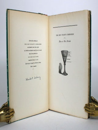 Item #011810 The Bon Vivant's Companion, or, How to Mix Drinks. Jerry Thomas, Herbert Asbury
