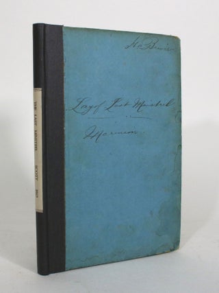 Item #011914 The Lay of the Last Minstrel and Marmion. Sir Walter Scott