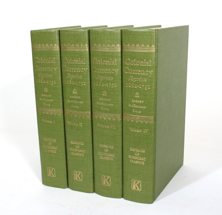 Item #011996 Colonial Currency Reprints, 1682-1751 [4 vols]. Andrew McFarland Davis.