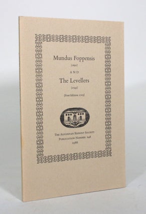 Item #011998 Mundus Foppensis (1691) and The Levellers (1745) [First Edition 1703]. Michael S....