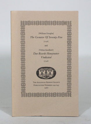 Item #012060 The Cornutor of Seventy-Five [1748] and Don Ricardo Honeywater Vindicated (1748)....