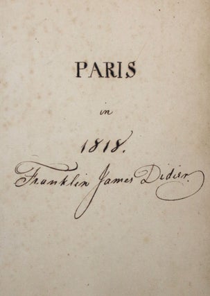 Magazine Articles. Together with Handwritten Journals of Franklin James Didier [3 vols]
