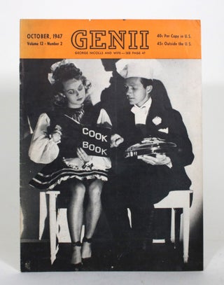 Item #012103 Genii: The Conjurors' Magazine, Volume 12 - No. 2 - October, 1947. Geraldine Larsen,...