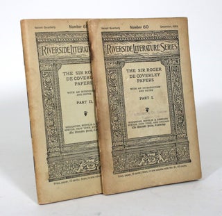 Item #012272 The Sir Roger De Coverley Papers, With an Introduction and Notes [2 vols]. Joseph...