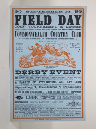 Item #012386 Field Day Golf Tournament and Dinner, An Old American Custom for Commonwealth...
