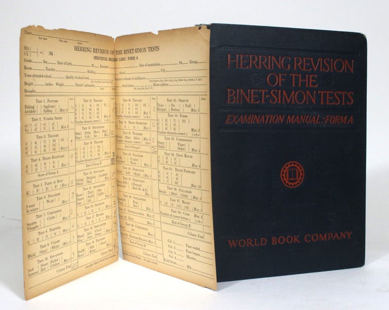 Item #012537 Herring Revision of the Binet-Simon Tests: Form A. John P. Herring.