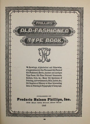 Phillip's Old Fashioned Type Book