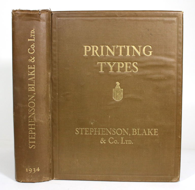 Item #012736 Printing Types: Border Initials, Electros, Brass Rules, Spacing Material, Ornaments. Blake Stephenson, Co.