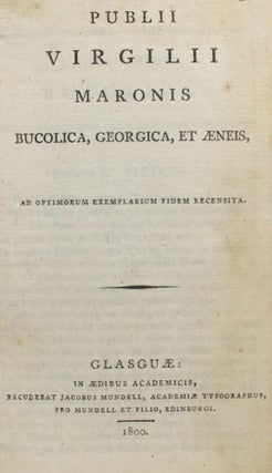 Item #012761 Bucolica, Georgica, et Aeneis. Publius Virgilii Maronis