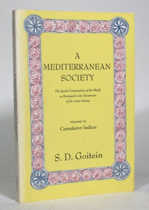 Item #012853 A Mediterranean Society: The Jewish Communinities of the Arab World as Portrayed in...