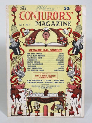 Item #012923 The Conjuror's Magazine Vol. 2, No. 7. September 1946. Walter B. Gibson, Harry...