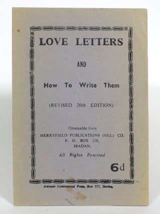 Item #013098 Love Letters and How to Write Them