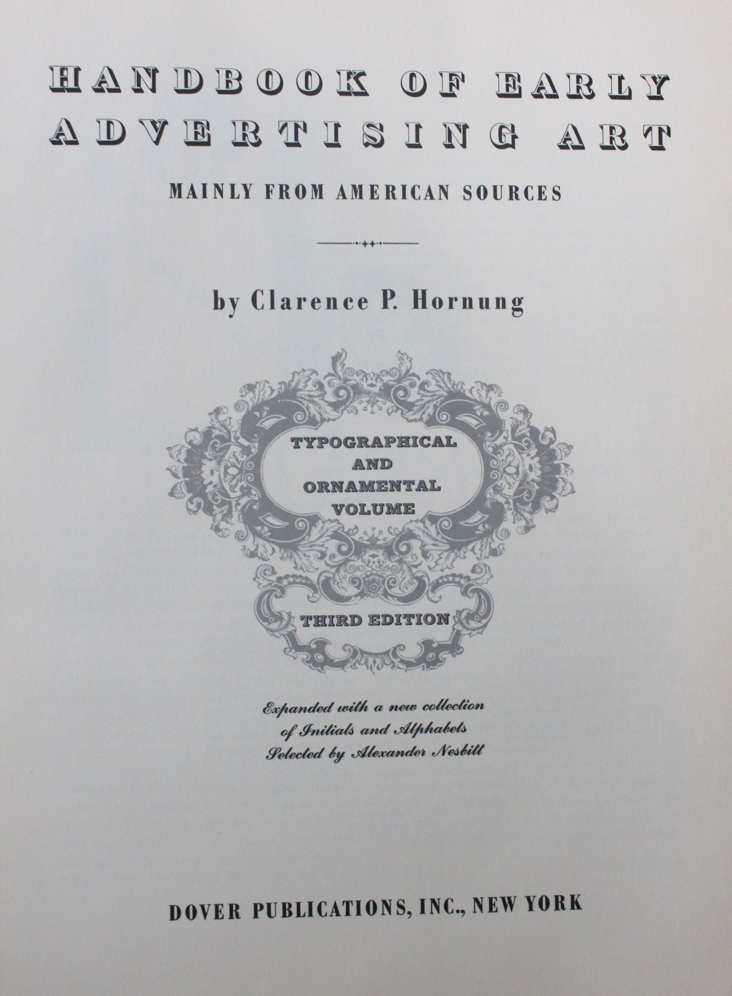 Handbook of Early Advertising Art, Mainly from American Sources 