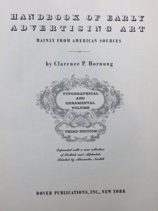 Handbook of Early Advertising Art, Mainly from American Sources