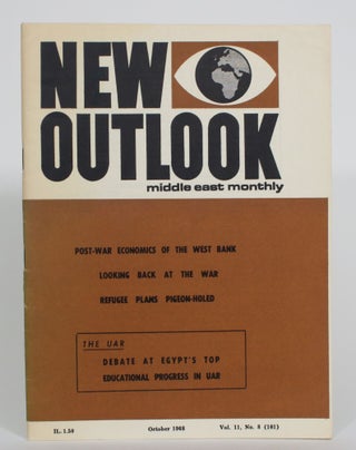 Item #013137 New Outlook: Middle East Monthly, Vol. 11, No. 8 (101). Haim Darin-Drabkin,...