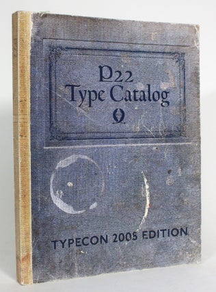 Item #013381 P22 Catalog of Type Styles. Richard Kegler