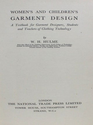 Women's and Children's Garment Design: A Textbook for Garment Designers, Students and Teachers of Clothing Technology