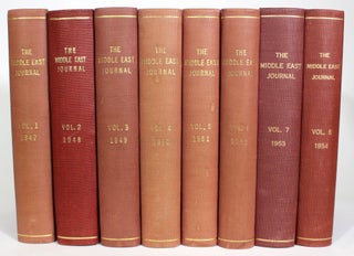 Item #013540 The Middle East Journal [8 vols]. Harvey P. Hall, editorial